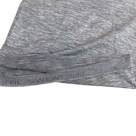 Lululemon Swiftly Tech Racerback Tank Size 4 Light Gray Marl Fitted Sporty Gym - Picture 4 of 9